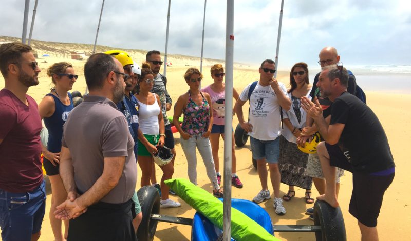 seminaire pays basque landes mimizan gastronomie team building incentive char a voile 40 landes agence evenementielle erronda biarritz saint sebastien