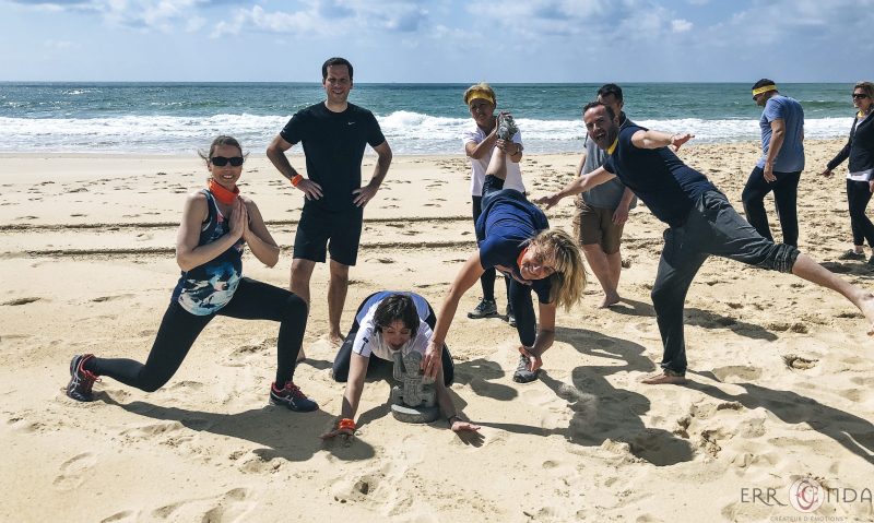 agence evenementielle receptive pays Basque erronda seminaire team building incentive event saint jean de luz landes Koh lanta challenge hossegor seignosse sport aventure plage totem equipe gagnante