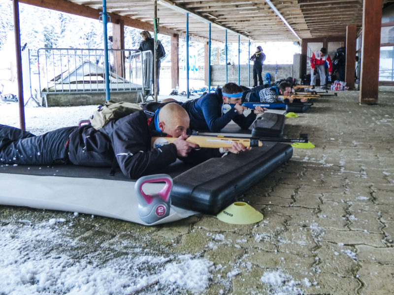 seminaire mongie pyrénées agence erronda tema building event pays basque voyage biathlon laser