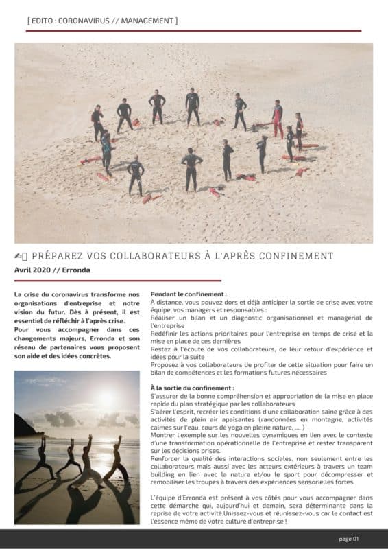 edito erronda avril coronavirus management collaborateurs