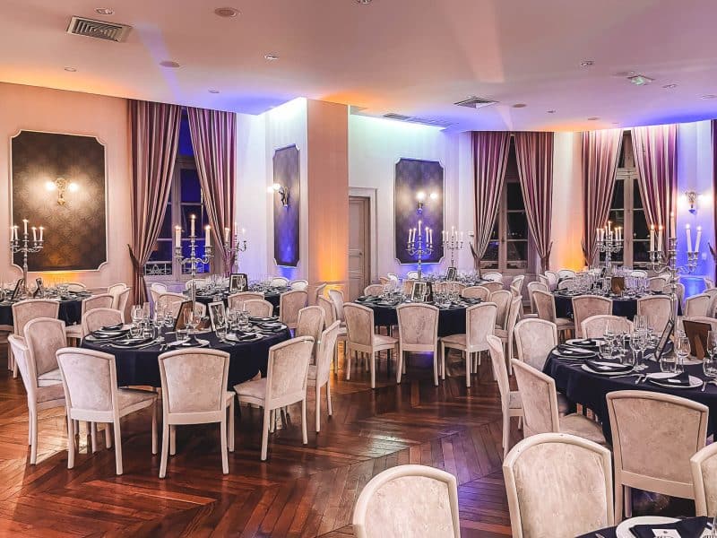 diner soirée de gala prh chateau de franqueville paus agence evenementielle erronda