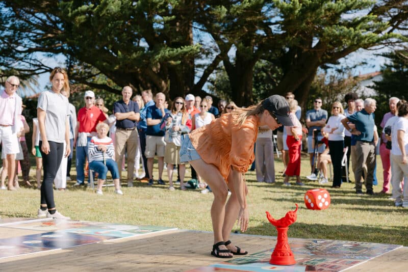 team building jeu de l'oie basque géant euskal oca agence evenementielle erronda biarritz pays basque